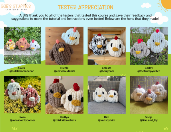 Harriet the Hen VIDEO TUTORIAL & WRITTEN INSTRUCTIONS - Image 9