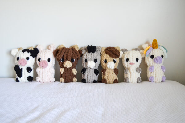 6-in-1 Farm Animals & Unicorn Pattern VIDEO TUTORIAL & WRITTEN INSTRUCTIONS - Image 7