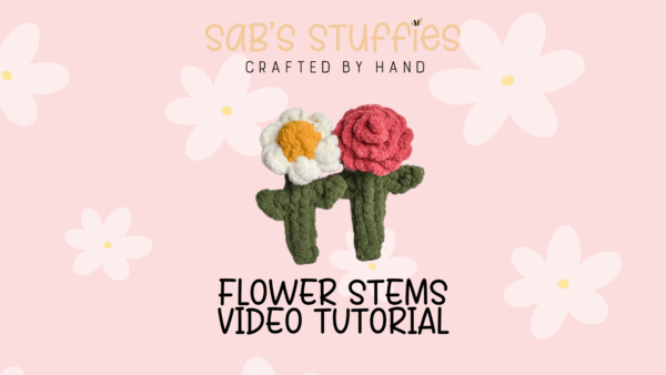 Flower Stems VIDEO TUTORIAL & *MODIFICATION* for Potted Heart Flower Buddy Pattern - Image 5