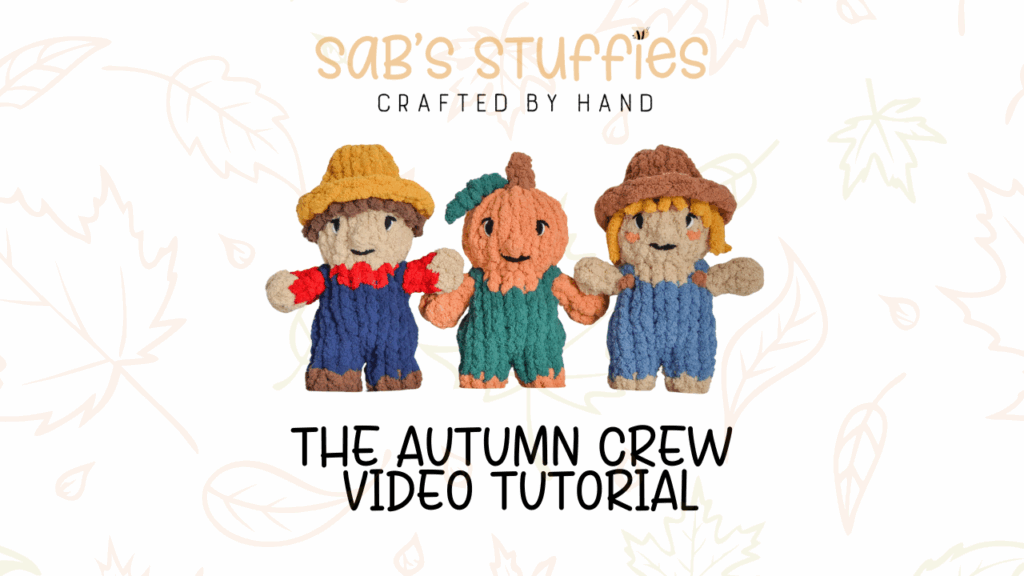 The Autumn Crew VIDEO TUTORIAL & WRITTEN INSTRUCTIONS – Chunky Finger ...